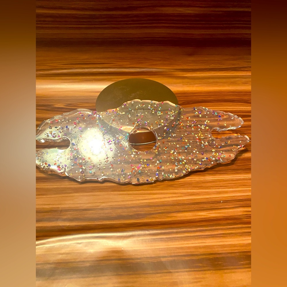 Handmade Resin Wineglass Holder
